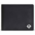 Fendo Kibisis Genuine Vegan Leather Wallet for Men | Durable and Lightweight Wallets for Men | Slim Wallet for Easy Use | 6 Credit Card Slots | 2 Currency Compartments | Black