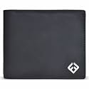 Fendo Kibisis Genuine Vegan Leather Wallet for Men | Durable and Lightweight Wallets for Men | Slim Wallet for Easy Use | 6 Credit Card Slots | 2 Currency Compartments | Black