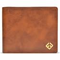 Fendo Kibisis Genuine Vegan Leather Wallet for Men | Durable and Lightweight Wallets for Men | Slim Wallet for Easy Use | 6 Credit Card Slots | 2 Currency Compartments | Black