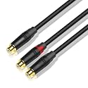 FENG GUO R/CA to R/CA Subwoofer Audio Cable Y-Type Adapter 1 Male(Female) to 2 Male(Female) Stereo HiFi Cable Four Modle 0.2m 0.5m 1m 2m 300cm(Female to 2-Female,3m)
