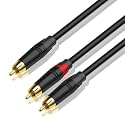 FENG GUO R/CA to R/CA Subwoofer Audio Cable Y-Type Adapter 1 Male(Female) to 2 Male(Female) Stereo HiFi Cable Four Modle 0.2m 0.5m 1m 2m 300cm(Male to 2-Male,2m)