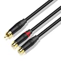 FENG GUO R/CA to R/CA Subwoofer Audio Cable Y-Type Adapter 1 Male(Female) to 2 Male(Female) Stereo HiFi Cable Four Modle 0.2m 0.5m 1m 2m 300cm(Male to 2-Female,3m)