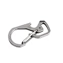 Fenix Lights by LightMen TC4 Titanium Multi Purpose Snap Hook Bottle Opener, Straight Screwdriver Keychain