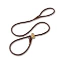 Fenrir Slip Leash 1.4m Professional Dog Training Lead to Stop Pulling, Perfect for Walks, Easy to Use, Spring Loaded Stopper, Light Weight and Durable (Brown)