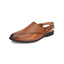 FENTACIA Faux Leather Ethnic Sandals for Men