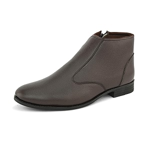 FENTACIA Mens Faux Leather Formal Ankle Chelsea