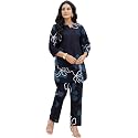 feranoid Elegant V-Neck 34 Sleeve Kurta amp