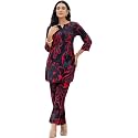feranoid Elegant V-Neck 34 Sleeve Kurta amp