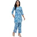 feranoid Elegant V-Neck 34 Sleeve Kurta amp