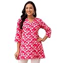 feranoid Floral Print Angrakha 3 Sleeves Flared