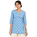 feranoid Floral Print Angrakha 3 Sleeves Flared