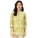 feranoid Printed Top with Round Neck amp