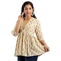 feranoid Women39s Cotton Floral Printed Short Kurti