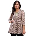 feranoid Women39s Cotton Floral Printed Short Kurti
