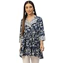 feranoid Women39s Cotton Floral Printed Short Kurti