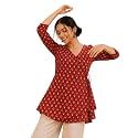 feranoid Women Cotton Angrakha Kurti