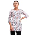 feranoid Women Cotton Printed Short Kurti 