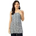 feranoid Womens Printed Sleeveless Short Kurti with