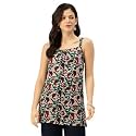 feranoid Womens Printed Sleeveless Short Kurti with
