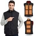 FERNIDA Heated Vest, 8 Heating Zones, Heating Vest for Men Women, Heated Warm Cold-Proof Electric Vest (Battery Not Included)