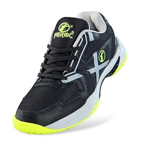feroc kids badminton shoes lightweight durable sole non-marking grip lightweight amp durable sole for boys girl