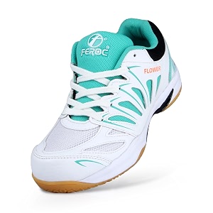 feroc kids badminton shoes non marking active grip lightweight amp durable sole for boys girl kids
