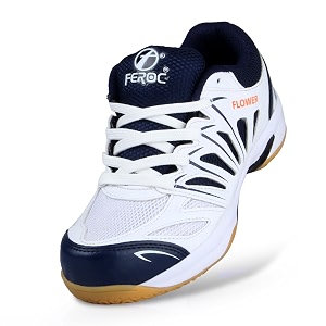feroc kids badminton shoes non marking active grip lightweight amp durable sole for boys girl kids