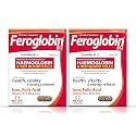 Feroglobin B12 Capsules for Hemoglobin &amp; Red Blood Cell Formation | Iron, Folic Acid, B12, B6 &amp; Zinc | Combo Pack of 2 (30 Capsules Each)