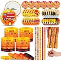 Ferreve 90 Pcs 2026 Fire Prevention Week Items, Bracelet Button Pin Pencil