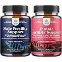 Fertility Supplements for Women &amp; Men Bundle - Conception Support - 90 Ct