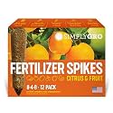 Fertilizer Spikes for Citrus &amp; Fruit Trees &amp; Shrubs (12 Spikes - 3.0 Lbs)