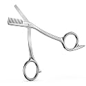 FERYES Eyebrow Trimmer Scissors with Combs, Stainless Steel Scissor &amp; Comb in One, Precision Eyebrow Trimming Scissors for Women and Men
