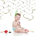 Festiko®12 Pieces Leopard Hanging Swirls Whirls Leopard Print Whirls Cheetah Whirls Party Decoration for Birthday Jungle Animal Themed Party Graduation Wedding Celebration