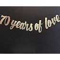 Festiko®70th Birthday 70th Birthday Banner 70th Birthday Party Decor 70th Birthday Party Glitter Banners