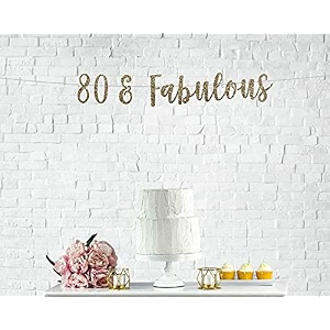 festiko80 amp fabulous banner 80th birthday party 80th anniversary 80th birthday sign 80th birthday decor glitter banner 80th party banner