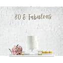 Festiko®80 &amp; Fabulous Banner 80th Birthday Party 80th Anniversary 80th Birthday Sign 80th Birthday Decor Glitter Banner 80th Party Banner