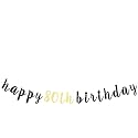 Festiko®80 Birthday Gift Decoration Happy 80th Birthday Glitter Garland Banner Perfect for Cheers to 80 Years Old Bday Party Decoration Sign.