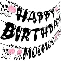 Festiko® Cow Theme Happy Birthday Banner MOO MOO, Garland for Farm Animal Party, Kids Supplies