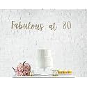 Festiko®Fabulous at 80 Banner 80th Birthday Party 80th Anniversary 80th Birthday Sign 80th Birthday Decor Glitter Banner 80th Party Banner