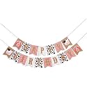 Festiko® Farm Birthday Banner - Cow Themed Party Supplies for Photo Booth Props, 1st Birthday Party Supplies