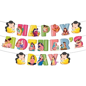 festiko happy mother39s day banner colourful 20x10cm wall mount 1 pc