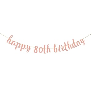 festikohello 80 banner 80th birthday banner 80th birthday party decor 80th birthday party glitter banners