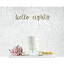 Festiko®Hello Eighty Glitter Banner 80th Birthday Banner 80 Years Loved 80th Anniversary Banner 80 Years Blessed Hello 80 80 Banner