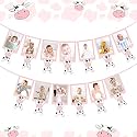 Festiko®Holy Cow 12 Month Photo Banner Cow Birthday Banner Decorations Holy Cow Im One Birthday Decorations Girl Cow Themed Birthday Party Supplies for Girl
