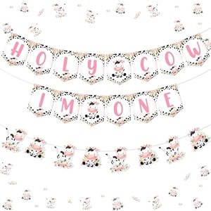 festiko holy cow i39m one birthday cow theme decoration amp supplies