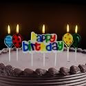 Festiko® Mermaid Theme Happy Birthday Candle for All 1st/One/6/half Months Birthday Decoration Cake Cutting or Romantic Surprise Decoration (Happy Birthday Balloon Candle)