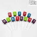 Festiko® Mermaid Theme Multicolor Happy Birthday Candles for Birthday Decoration Item for Cake/Celebration and Parties - Pack of 13 Pieces