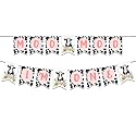 Festiko® Moo Moo I'm One Banner, Cow Theme 1st Birthday Decoration, Cow Theme Party Supplies