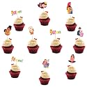 Festiko® Mother's Day Cupcake Toppers (10 Pcs), Mother's Day Decoration Supplies, Mother's Day Party Favors