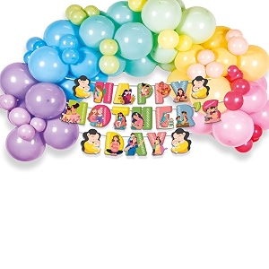 festiko mother39s day decorations colourful combo 104 pcs mother39s day celebration party decoration supplies balloons arch kit amp banner